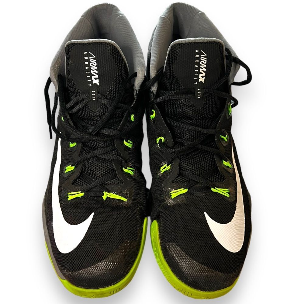 Nike Mens Sneaker Shoes Air Max Audacity 2016 843884-002 Black Green Size 13